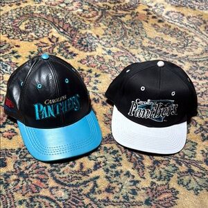 Vintage NFL Carolina Panthers Snap Back Caps Hats, Drew Pearson, Modern Brand